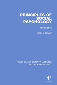 Enlarge image Cover: Principles of Social Psychology - Psychology Press Ltd