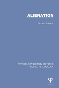 Enlarge image Cover: Alienation - Psychology Press Ltd