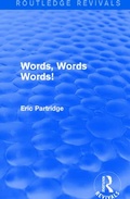 Cover: Words, Words Words! - Routledge