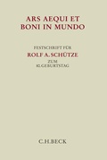 Cover: Ars aequi et boni in mundo - C.H.BECK