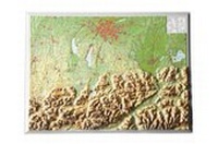 Abbildung von: Relief Bayerisches Oberland (1:400.000) - georelief