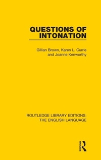 Enlarge image Cover: Questions of Intonation - Routledge