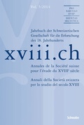 Cover: xviii.ch Vol. 5/2014 - Schwabe Verlagsgruppe AG Schwabe Verlag