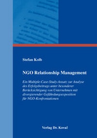 Abbildung von: NGO Relationship Management - Kovac, Dr. Verlag