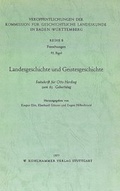 Cover: Landesgeschichte und Geistesgeschichte - Kohlhammer