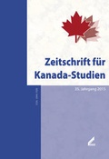 Cover: Zeitschrift f&uuml;r Kanada-Studien - Wi&szlig;ner-Verlag