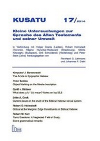 Enlarge image Cover: KUSATU 17/2014. - Hartmut Spenner Verlag