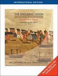 Enlarge image Cover: The Enduring Vision, Concise: v. 1 - Wadsworth Publishing Co Inc