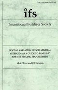 Cover: Spatial Variation of Soil Mineral Nitrogen as a Guide to Sampling for Site-Specific Management - International Fertiliser Society