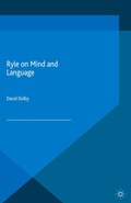 Cover: Ryle on Mind and Language - Palgrave Macmillan