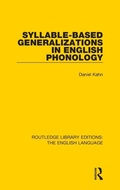 Cover: Syllable-Based Generalizations in English Phonology - Routledge