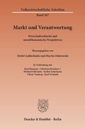Cover: Markt und Verantwortung. - Duncker & Humblot