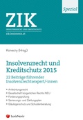 Cover: ZIK Spezial - Insolvenzrecht und Kreditschutz 2015 - LexisNexis Verlag ARD ORAC GmbH