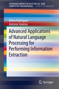 Enlarge image Cover: Advanced Applications of Natural Language Processing for Performing Information Extraction - Springer