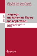 Cover: Language and Automata Theory and Applications - Springer