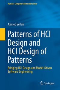 Enlarge image Cover: Patterns of HCI Design and HCI Design of Patterns - Springer