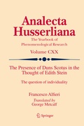 Cover: The Presence of Duns Scotus in the Thought of Edith Stein - Springer