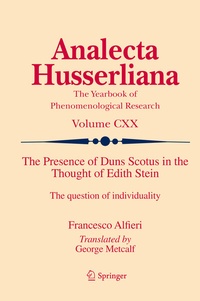 Abbildung von: The Presence of Duns Scotus in the Thought of Edith Stein - Springer