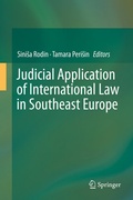 Abbildung von: Judicial Application of International Law in Southeast Europe - Springer