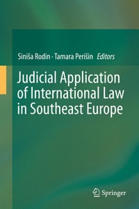 Abbildung von: Judicial Application of International Law in Southeast Europe - Springer