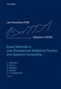 Cover: Exact Methods in Low-dimensional Statistical Physics and Quantum Computing - OUP eBook