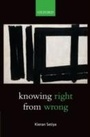 Cover: Knowing Right From Wrong - OUP Oxford