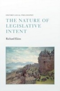 Abbildung von: Nature of Legislative Intent - OUP Oxford