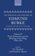 Cover: The Writings and Speeches of Edmund Burke - Oxford University Press