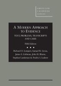 Cover: A Modern Approach to Evidence - West Academic Press