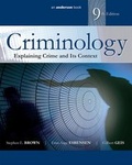 Cover: Criminology - Anderson Publishing