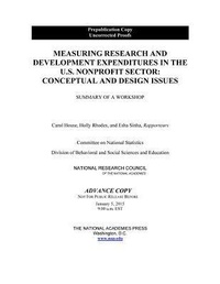 Enlarge image Cover: Measuring Research and Development Expenditures in the U.S. Nonprofit Sector - National Academies Press