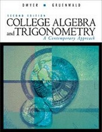 Abbildung von: College Algebra and Trigonometry - Brooks/Cole