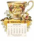 Cover: Teacup Magnet Calendar 2005 Sandy Lynam Clough - Harvest House Publishers