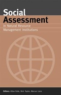 Cover: Social Assessment in Natural Resource Management Institutions - CSIRO Publishing