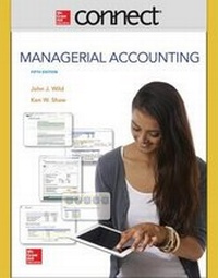 Abbildung von: Connect 1 Semester Access Card for Managerial Accounting - McGraw-Hill Education