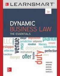 Abbildung von: Learnsmart Standalone Access Card for Dynamic Business Law: The Essentials - McGraw-Hill Education