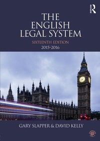 Enlarge image Cover: The English Legal System 2015-2016 - Routledge