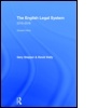 Cover: The English Legal System - Routledge