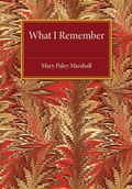 Cover: What I Remember - Cambridge University Press
