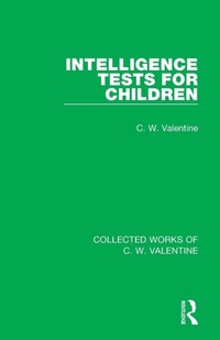 Enlarge image Cover: Intelligence Tests for Children - Routledge