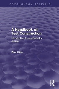 Enlarge image Cover: A Handbook of Test Construction - Routledge