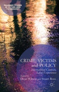 Cover: Crime, Victims and Policy - Palgrave Macmillan