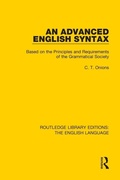 Cover: An Advanced English Syntax - Routledge