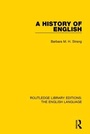 Cover: A History of English - Routledge