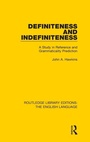 Cover: Definiteness and Indefiniteness - Routledge