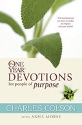 Cover: The One Year Devotions for People of Purpose - Tyndale House Publishers