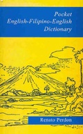 Cover: Pocket English-Filipino-English Dictionary - The Manila Prints