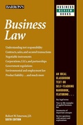 Cover: Business Law - Barron's Educational Series Inc.,U.S.