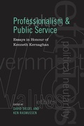Cover: Professionalism and Public Service - University of Toronto Press