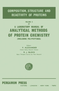 Enlarge image Cover: The Composition, Structure and Reactivity of Proteins - Elsevier